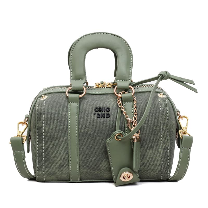 Fashion stitching handbag Boston bag 2025 new women's bag texture versatile niche simple shoulder crossbody bag 7