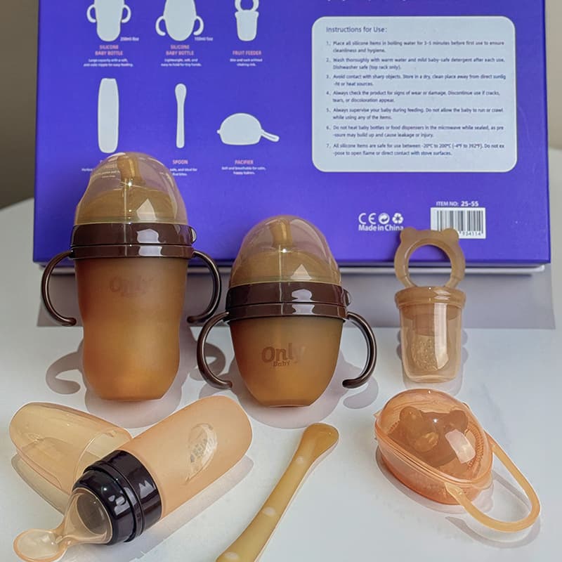 Only Baby infant food grade silicone feeding set tableware 7