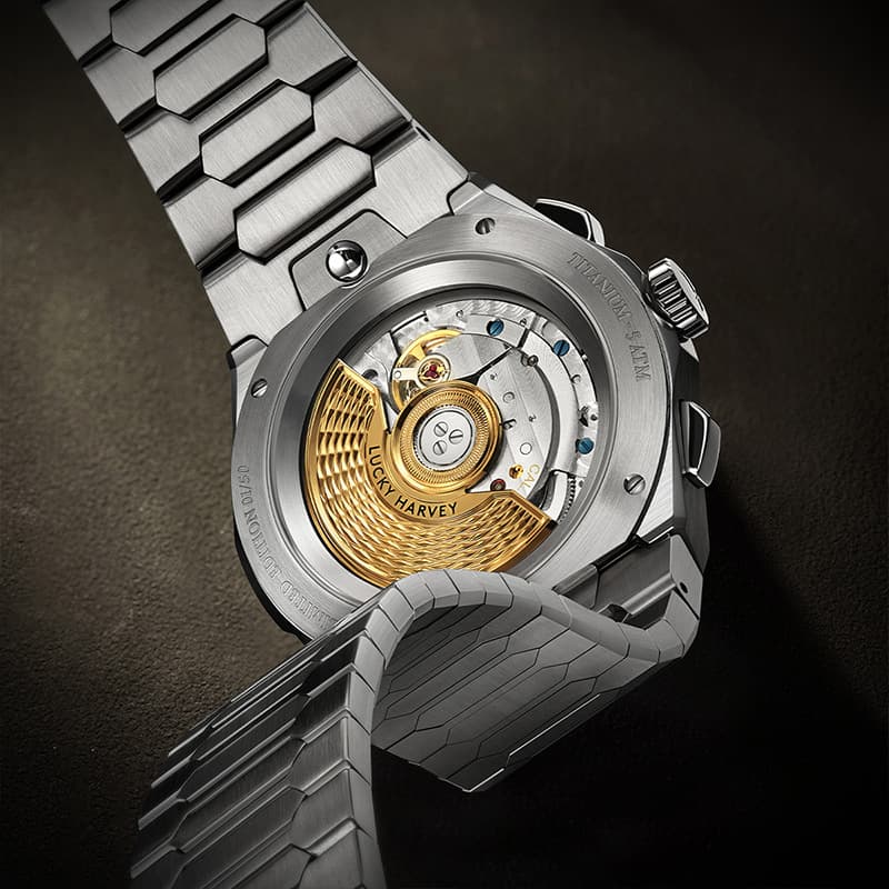 Lucky Harvey True Time Sonata Series Tianlai Watch Modern Luxury Titanium Alloy Fully Automatic Mechanical Watch 4