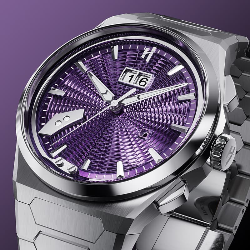 Lucky Harvey True Time Sonata Series Tianlai Watch Modern Luxury Titanium Alloy Fully Automatic Mechanical Watch 1