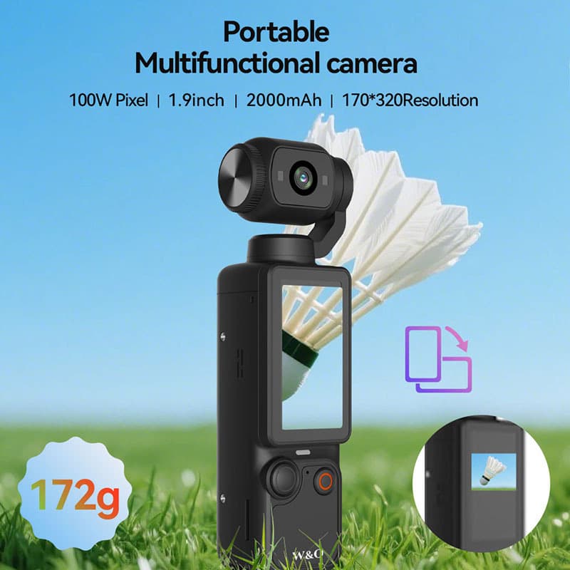 Cross-border new 1080p handheld outdoor sports camera vlog anti-shake all-round outdoor 3