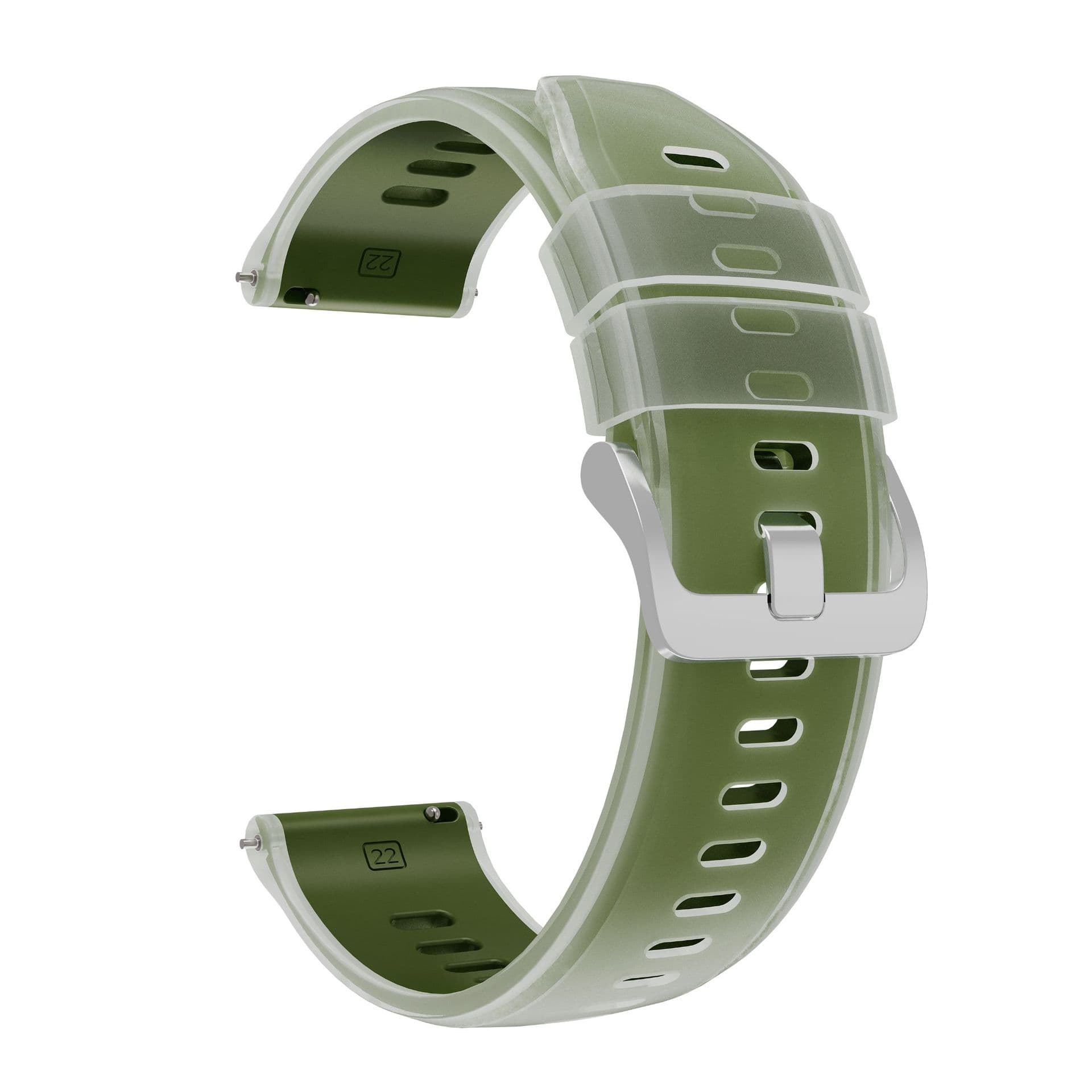 Suitable for Huawei GT6 Xiaomi amazfit Suunto 9peak smart watch 22mm silicone strap simple model 7