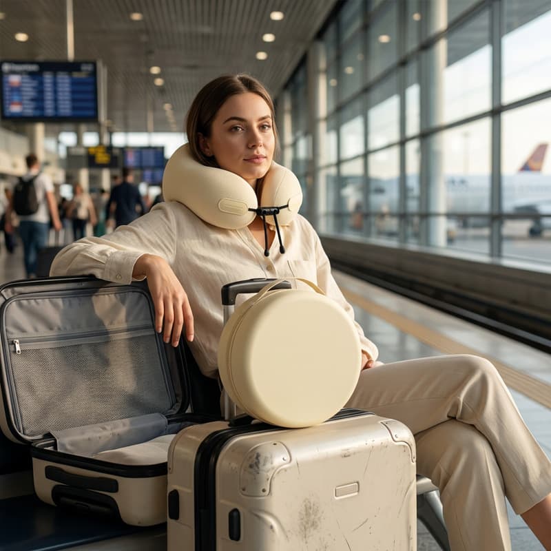U-shaped pillow neck pillow, portable neck pillow, car, plane, travel, decompression neck pillow, office nap artifact 5