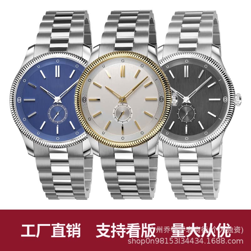 Guchi Analog Stainless Steel Mechanical Automatic Watch Men's Watch Second Hand Subdial Display Fixed Bezel 2
