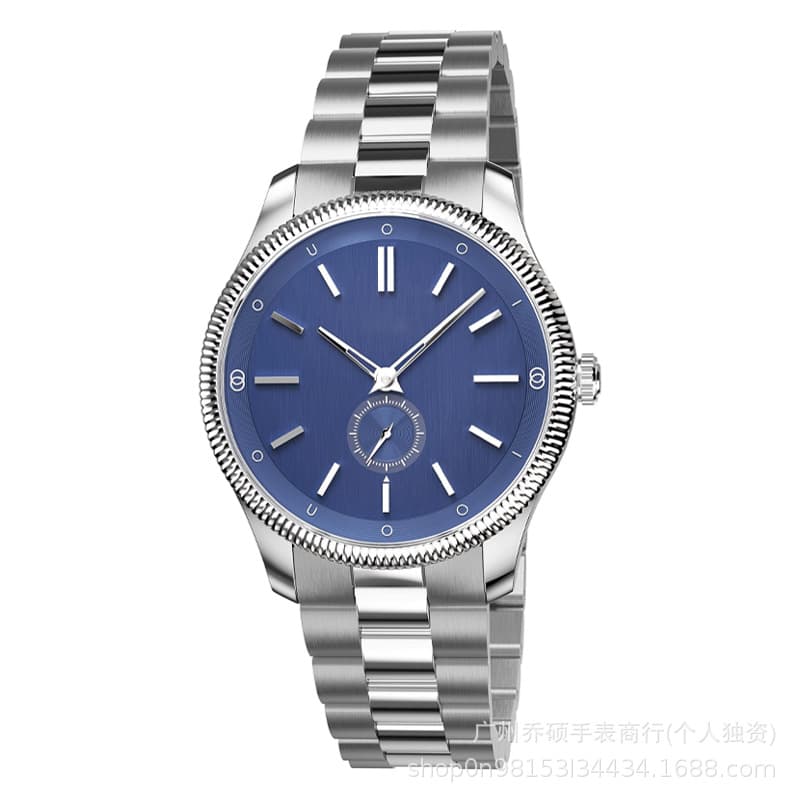 Guchi Analog Stainless Steel Mechanical Automatic Watch Men's Watch Second Hand Subdial Display Fixed Bezel 8