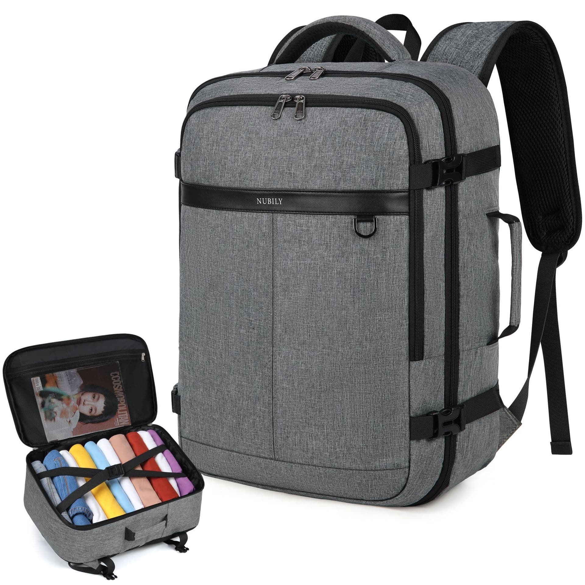 17.3-inch computer backpack, waterproof large-capacity business travel backpack, multi-functional carry-on luggage backpack 1