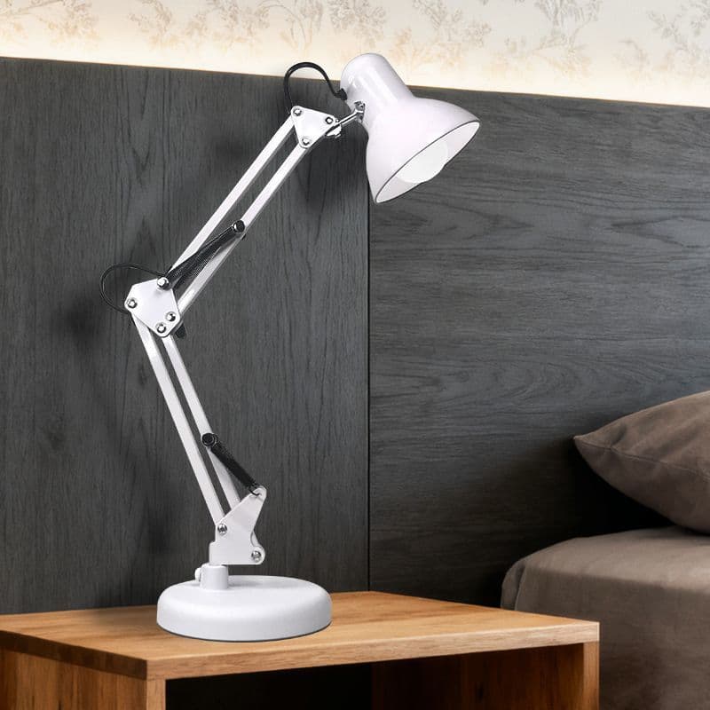 Cross-border supply of American long-arm table lamp metal desk office dormitory study folding work super bright iron table lamp 8