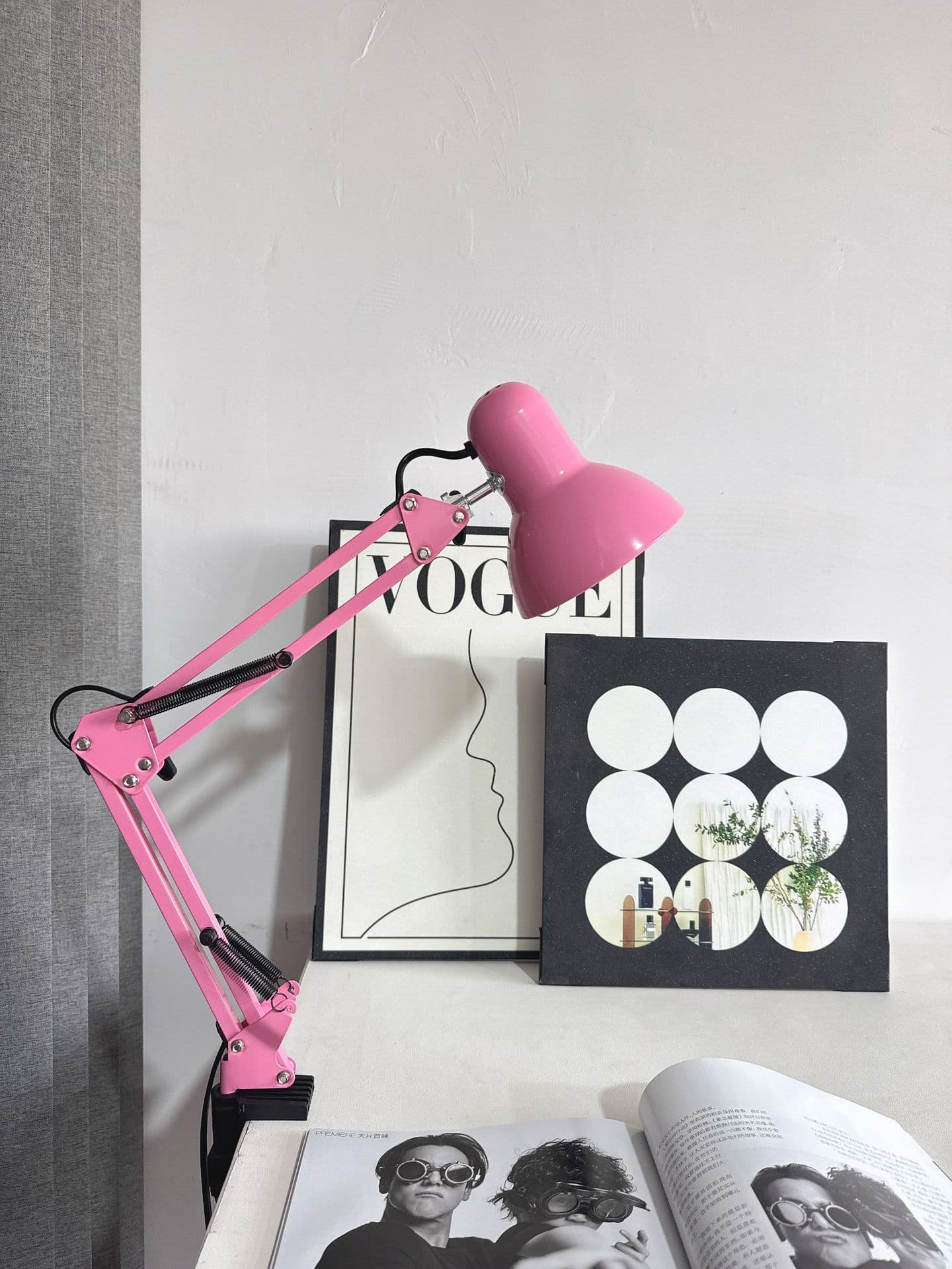 Cross-border supply of American long-arm table lamp metal desk office dormitory study folding work super bright iron table lamp 10