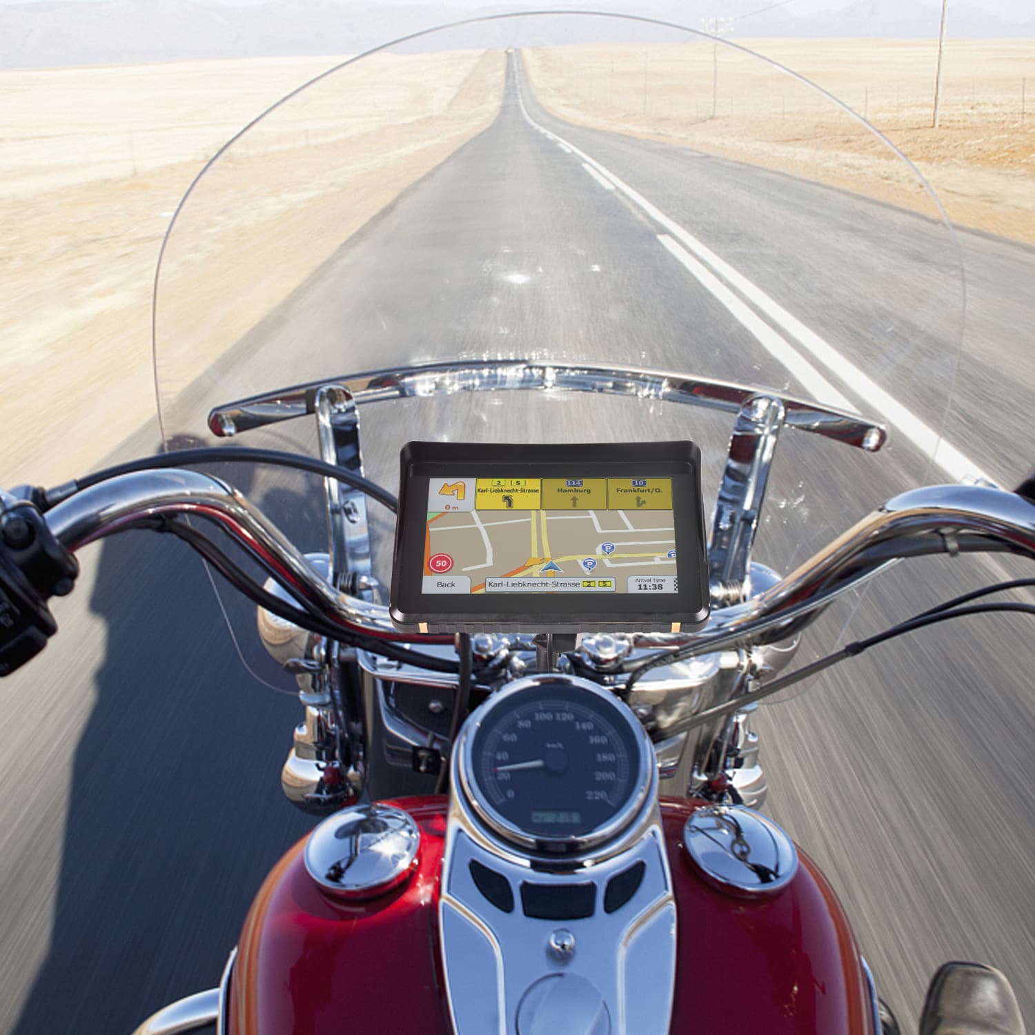 7-inch motorcycle navigator with 7-level waterproof technology, shockproof, waterproof, high-definition display, dual Bluetooth headsets 1