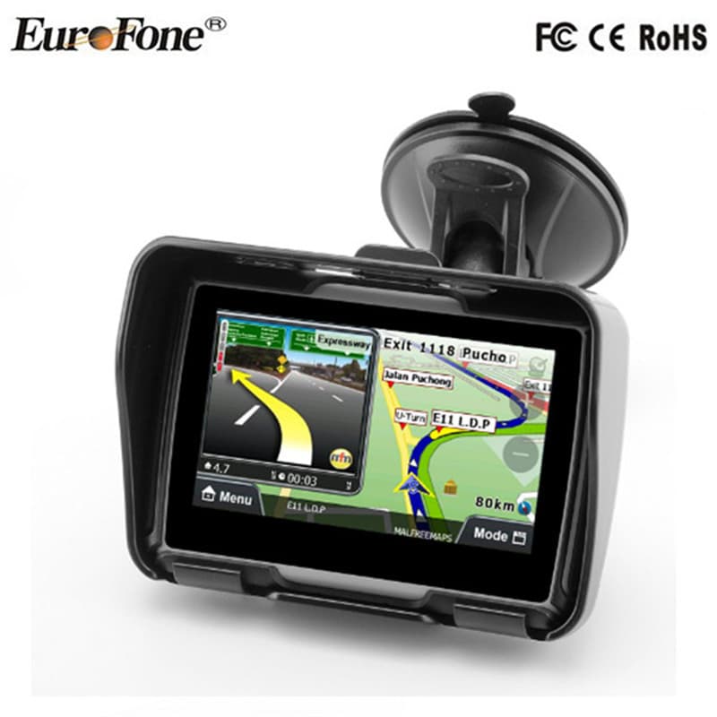 Motorcycle and bicycle riding supplies 4.3-inch GPS external portable navigator waterproof positioning GPS navigator 4