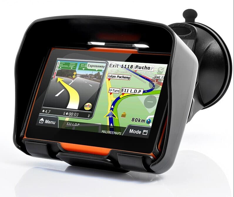 Motorcycle and bicycle riding supplies 4.3-inch GPS external portable navigator waterproof positioning GPS navigator 8