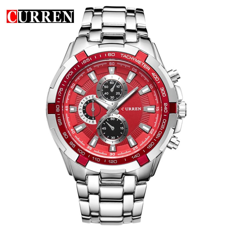 curren/Karen 8023 men's casual watch business classic style watch men's three false eye watch 7