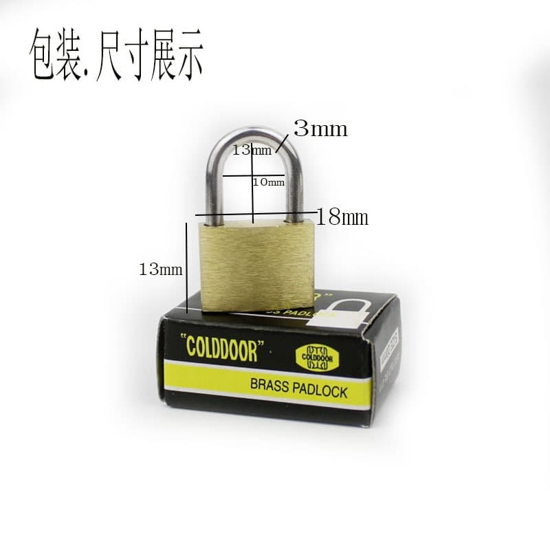 Cross-border export exclusively for 20MM small copper lock luggage bag lock chassis mini small lock head can be opened 4
