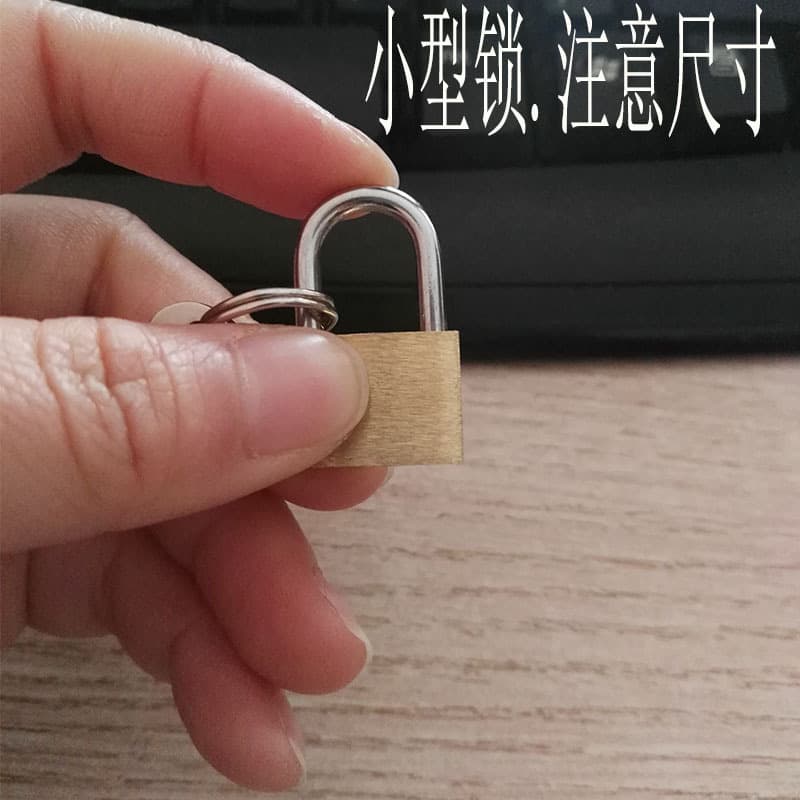 Cross-border export exclusively for 20MM small copper lock luggage bag lock chassis mini small lock head can be opened 5