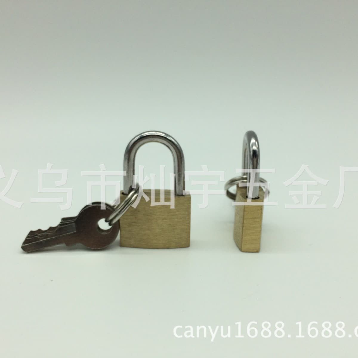 Cross-border export exclusively for 20MM small copper lock luggage bag lock chassis mini small lock head can be opened 7