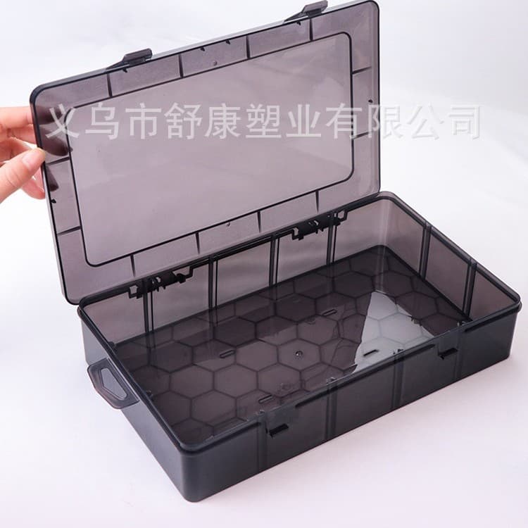 Medium and large plastic tools and fishing gear multifunctional desktop storage box empty beaded large capacity storage box 2