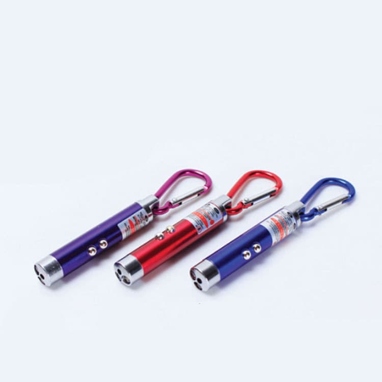 Carabiner small flashlight three-in-one laser flashlight UV fluorescent agent detection currency detector lamp LED lighting 3
