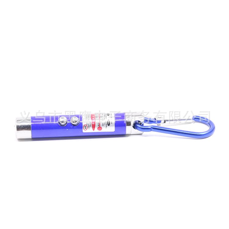 Carabiner small flashlight three-in-one laser flashlight UV fluorescent agent detection currency detector lamp LED lighting 4