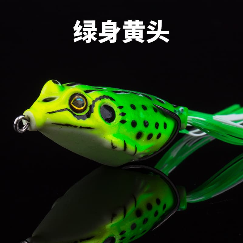 Manufacturer wholesale bionic thunder frog egg frog black set high carbon steel double hook 15g13g8g6g Luya fake bait soft bait 8