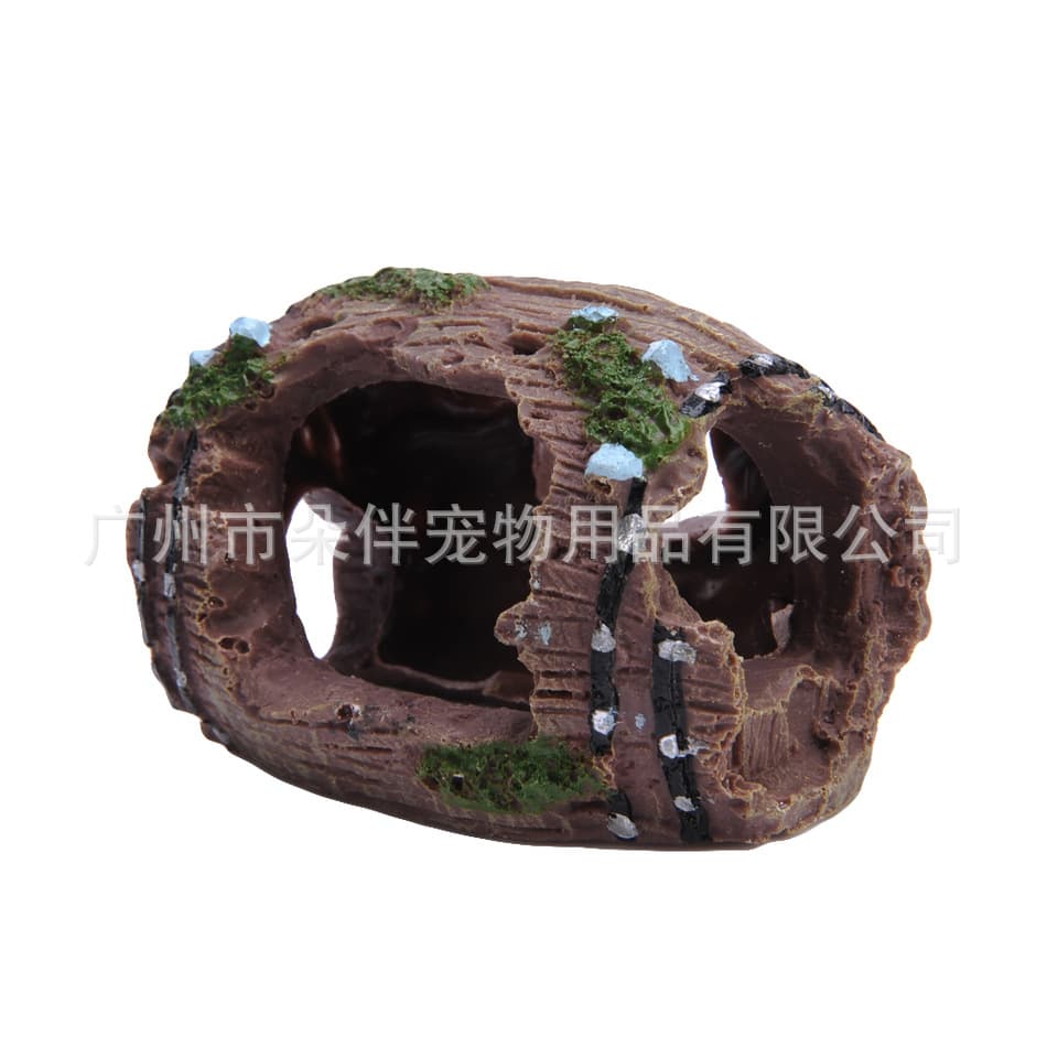Manufacturer aquarium equipment accessories glass fish tank decoration landscaping resin crafts 808 antique wine barrel ornaments 4
