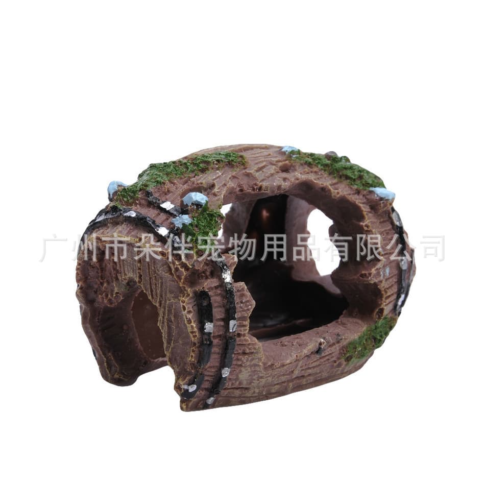 Manufacturer aquarium equipment accessories glass fish tank decoration landscaping resin crafts 808 antique wine barrel ornaments 5