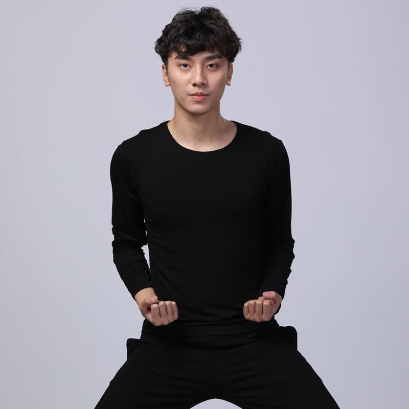 Men's tops, modal exercise clothes, fitness sportswear, Latin dance aerobics clothes, yoga clothes, breathable and quick-drying 7