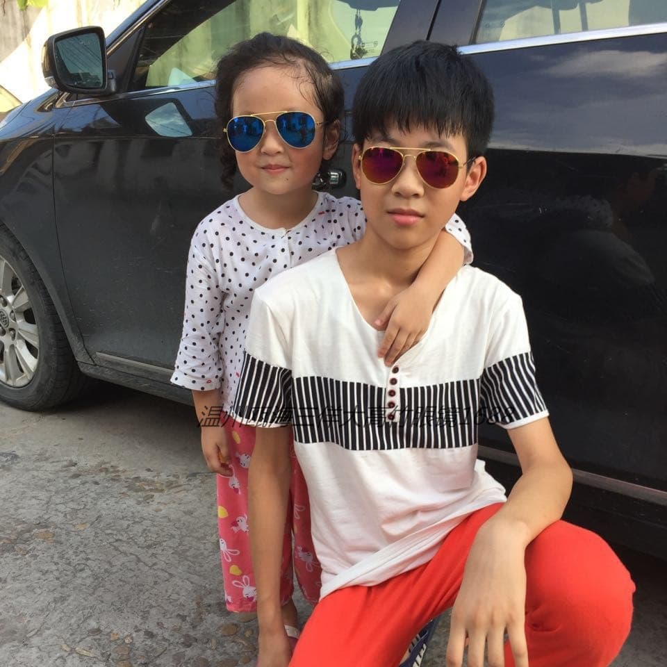 3024 Children's Toad Mirror Fashionable Children's Sunglasses Color Film Sunglasses Colorful Sunglasses Same Style as 3025 2