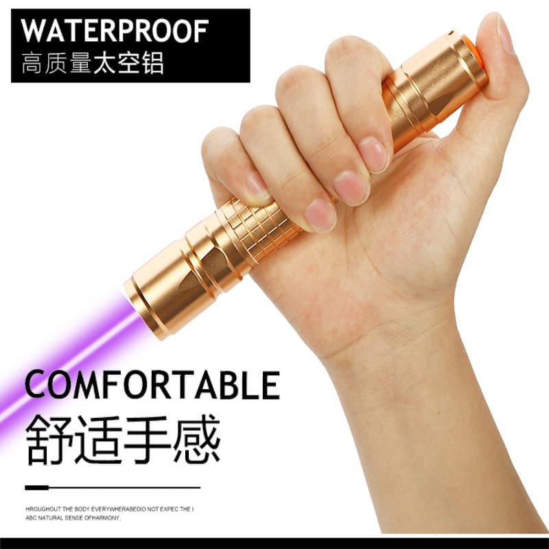 Qiying 200mw laser flashlight blue-violet laser flashlight green blue laser pointer three-color shell laser 3