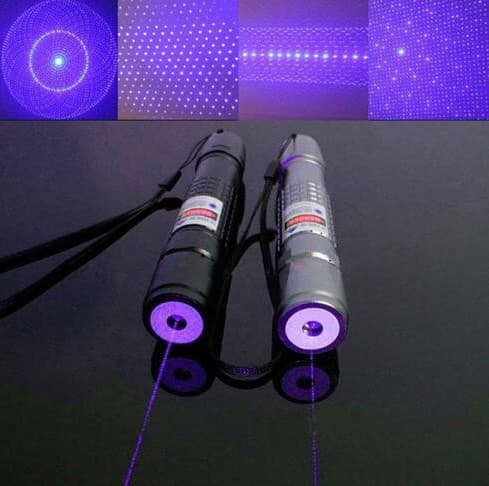 Qiying 200mw laser flashlight blue-violet laser flashlight green blue laser pointer three-color shell laser 1
