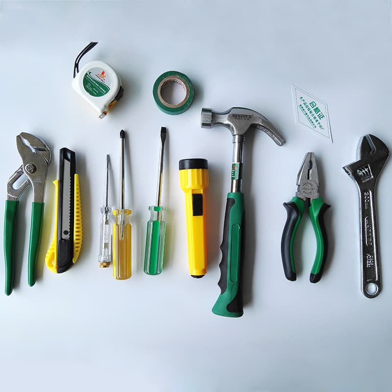 Power Lion 12-piece household manual hardware tool machine repair set wrench hammer screwdriver combination W012 3