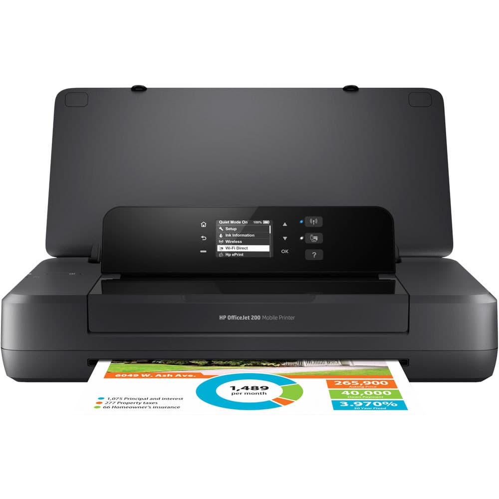 National Bank HP hpOJ200/OJ258 wireless A4 color inkjet suitable for office law enforcement portable printer 7