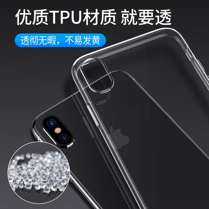 Suitable for transparent 14 Apple 16 15 11Pro Max XR 13 mobile phone case iPhone8 soft silicone XS protection 3