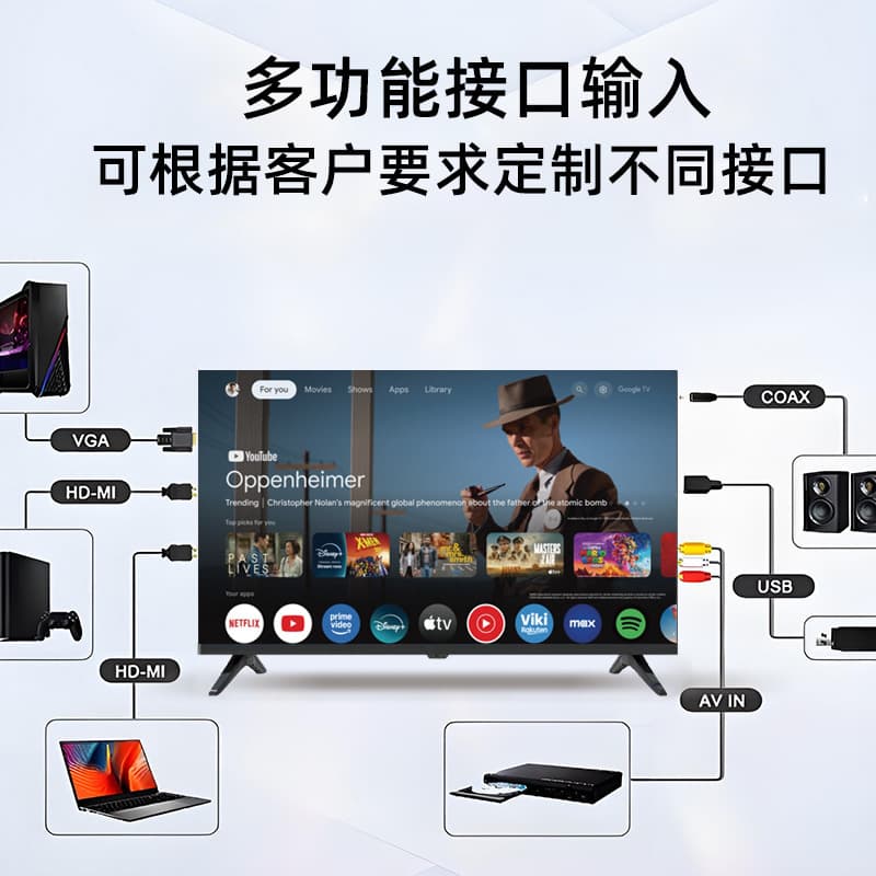 75-inch TV 32-inch 50-inch 55-inch 65-inch 85-inch 100-inch LCD TV smart 4K computer display 3
