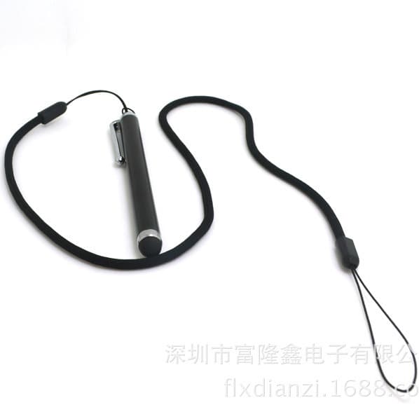 Metal 9MM thick head silicone capacitive pen capacitive screen mobile phone stylus with lanyard anti-lost stylus supply 4