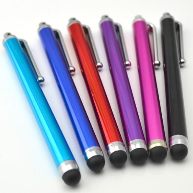 Metal 9MM thick head silicone capacitive pen capacitive screen mobile phone stylus with lanyard anti-lost stylus supply 5