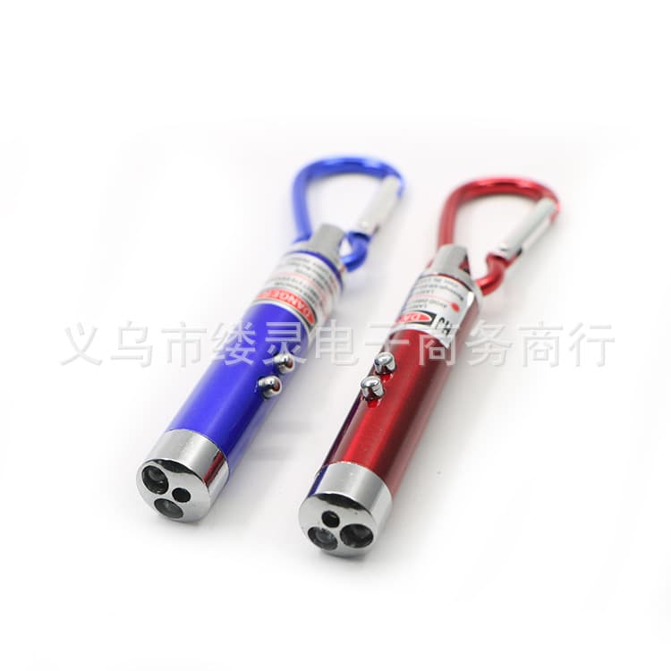 Ultraviolet banknote detection lamp fluorescent agent detection pen carabiner infrared laser pen gift lighting small flashlight 4