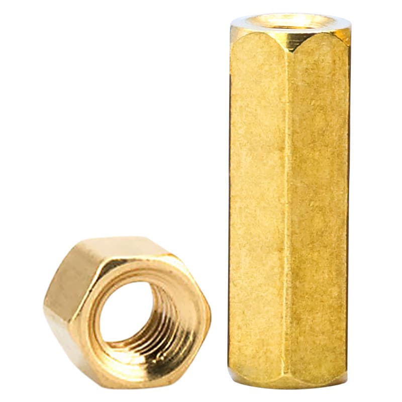 Double-pass hexagonal copper column isolation column spacer PCB support screw column internal thread straight stud M2M3M4M5 3