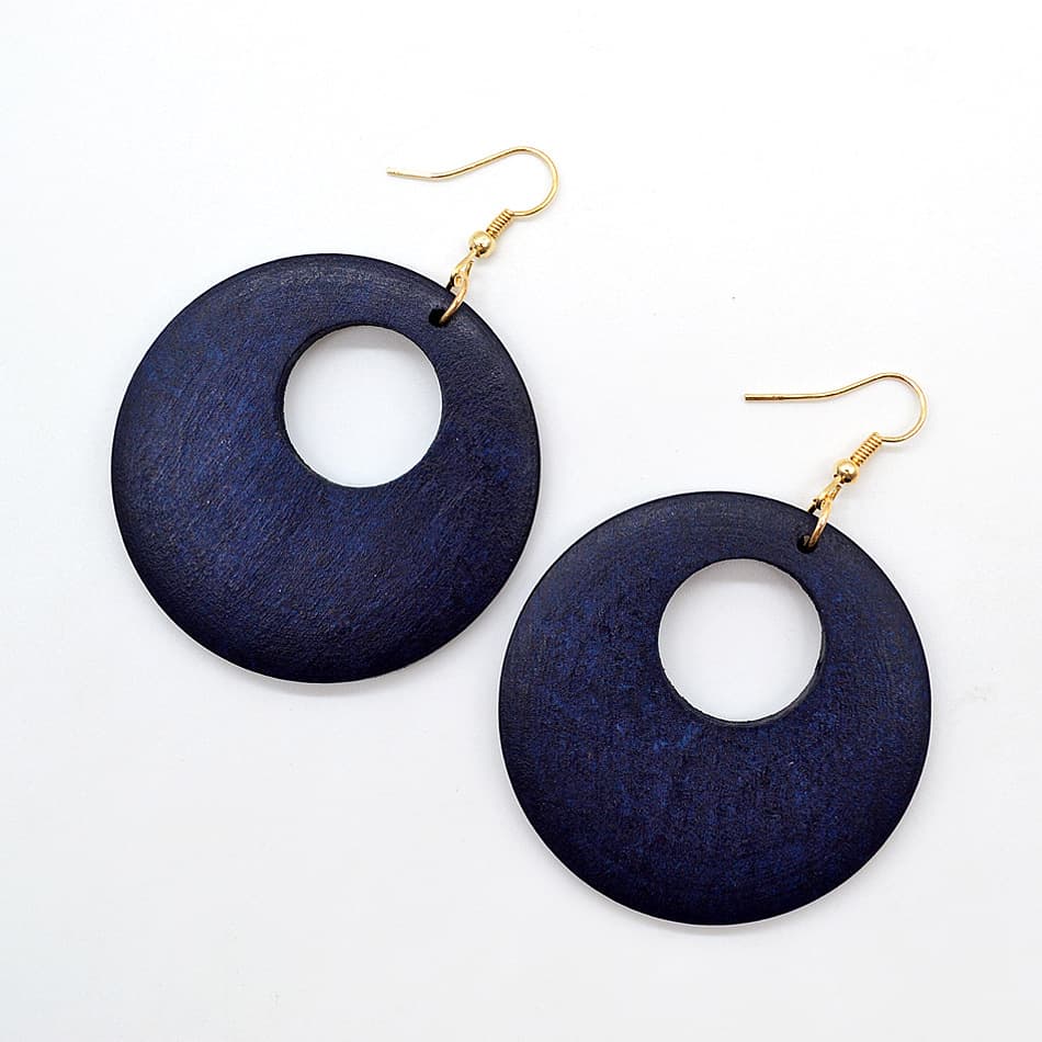 European and American personalized fashion original wooden earrings earrings AliExpress ebay original popular small jewelry wholesale supply 6