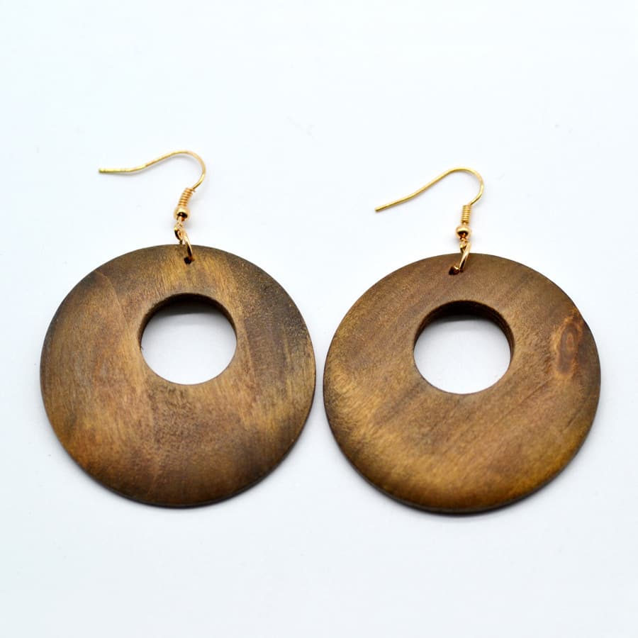 European and American personalized fashion original wooden earrings earrings AliExpress ebay original popular small jewelry wholesale supply 1