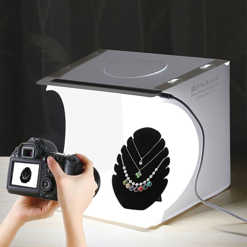 PULUZ Fat Cow 20cm Portable Folding LED Studio Mini Photography Light Box Small Photography Equipment 5