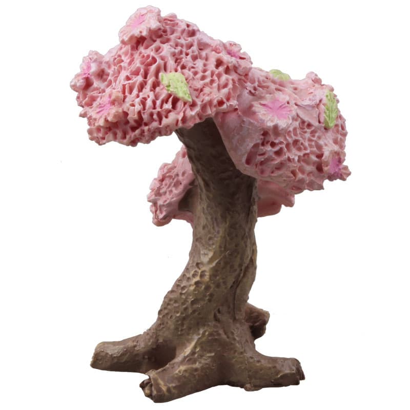 Factory direct supply of fish tank decoration, DIY landscaping, flower pot accessories, cherry blossom tree, resin handicraft ornaments, pink tree 6
