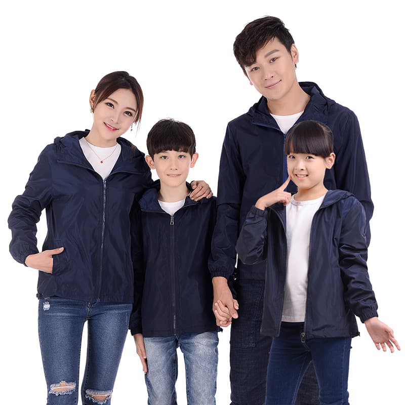 New coat men's large size spring and autumn casual jacket couple parent-child outdoor windbreaker with picture and logo printed 3