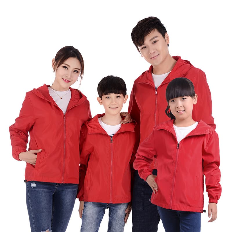New coat men's large size spring and autumn casual jacket couple parent-child outdoor windbreaker with picture and logo printed 5