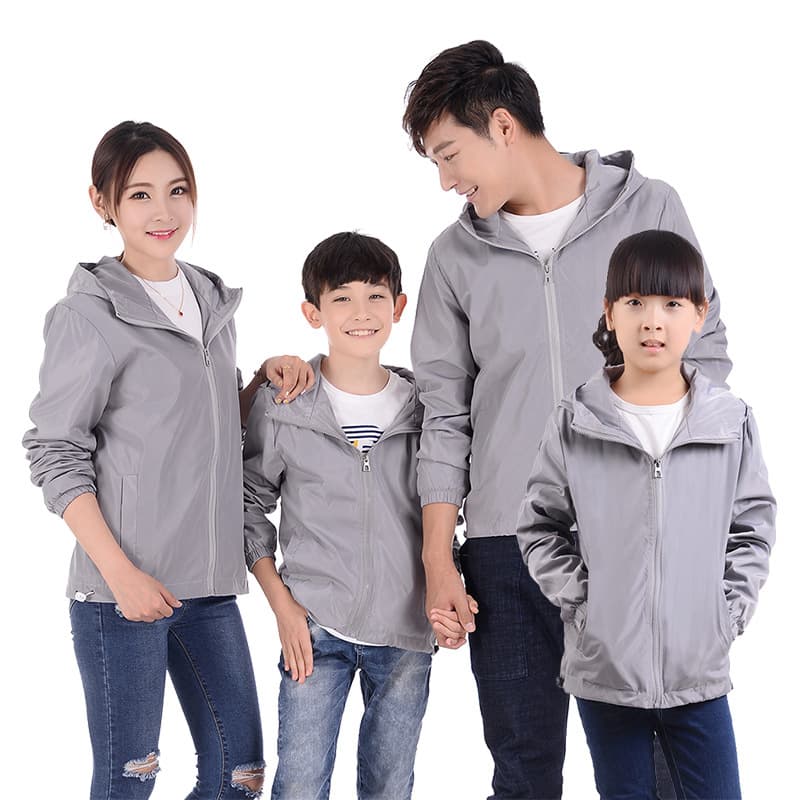 New coat men's large size spring and autumn casual jacket couple parent-child outdoor windbreaker with picture and logo printed 6