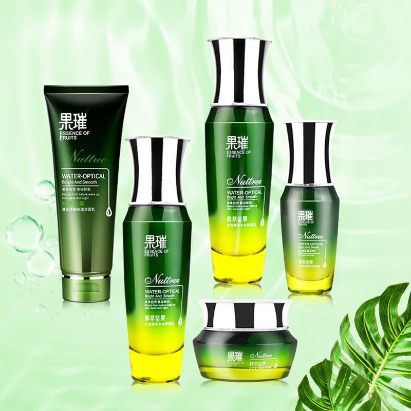 Skin care product set wholesale nut hydrating firming essence facial cleanser eye cream cosmetics complete set of water emulsion 3