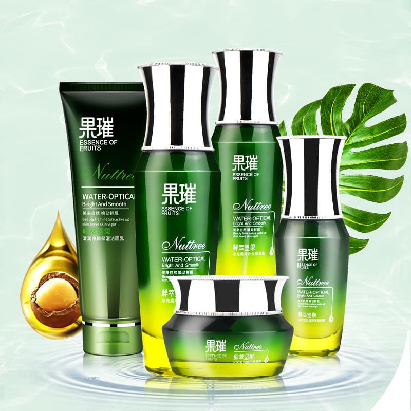 Skin care product set wholesale nut hydrating firming essence facial cleanser eye cream cosmetics complete set of water emulsion 1