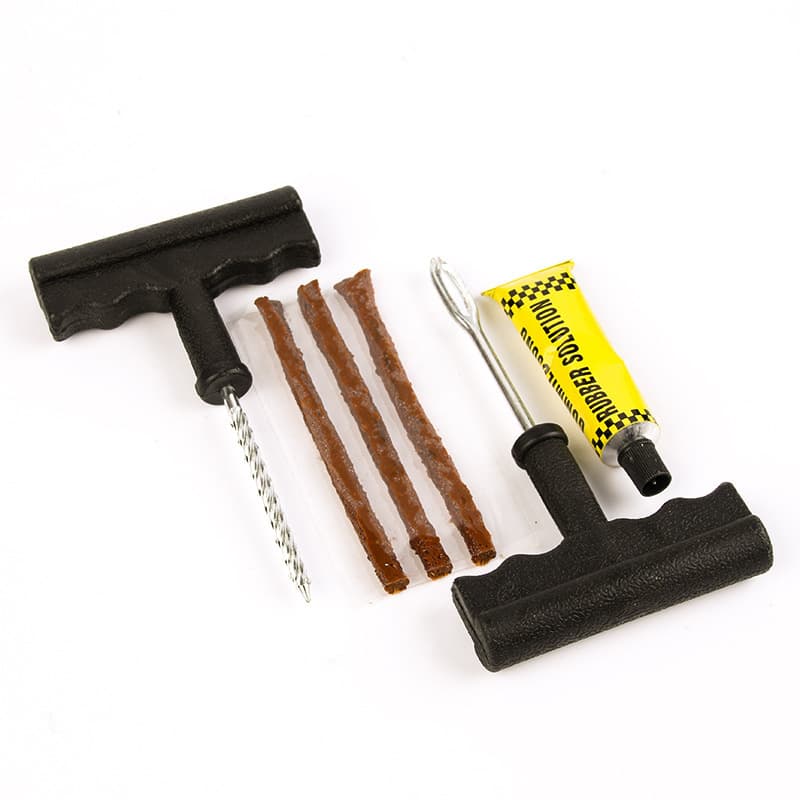 Car tire repair tool set, motorcycle vacuum tire repair tool, vehicle emergency adhesive strip, quick glue liquid 8