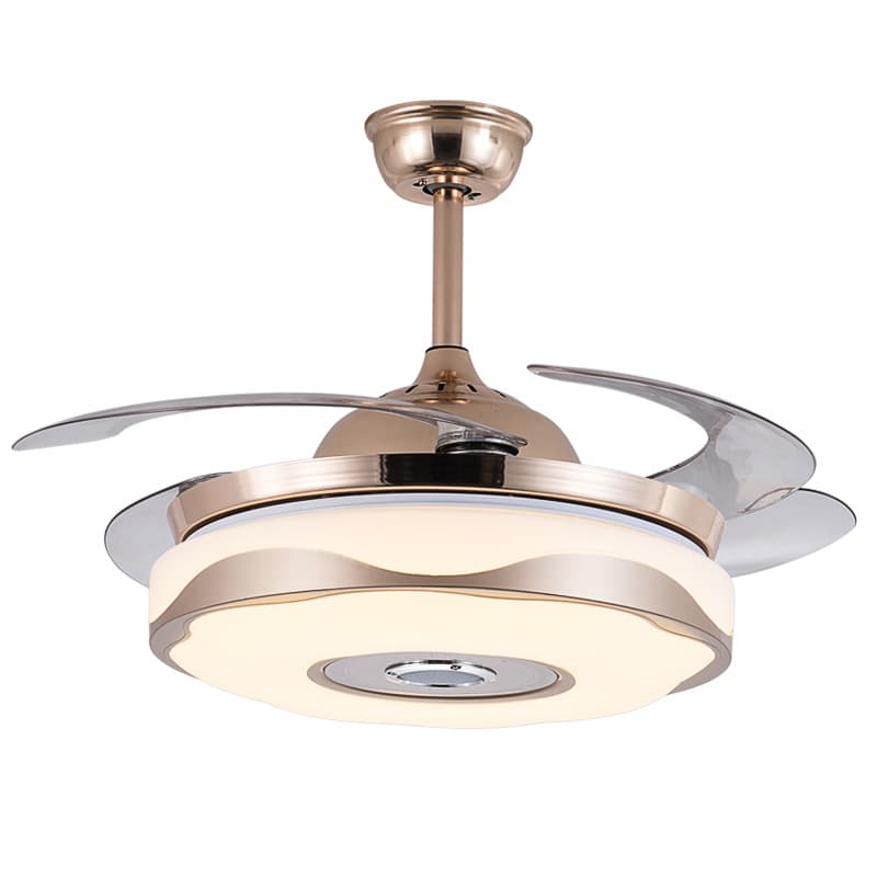 Zhongshan Lighting Fan Light Restaurant Light Bluetooth Music Ceiling Fan Light Intelligent Frequency Converter Bedroom Invisible Ceiling Fan Light 6