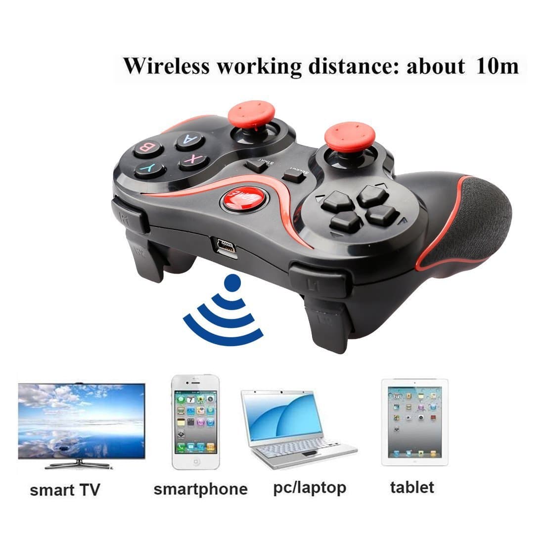 Wireless Game Bluetooth Controller X3 Mobile Game Controller Supports IOS/Android Mobile Phone Controller 5