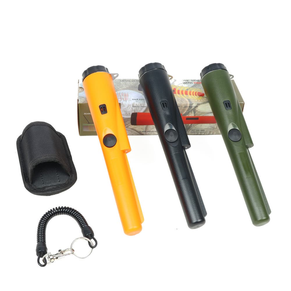 Handheld metal detector manufacturer orange green black blue positioning stick drop shipping portable metal detection 3
